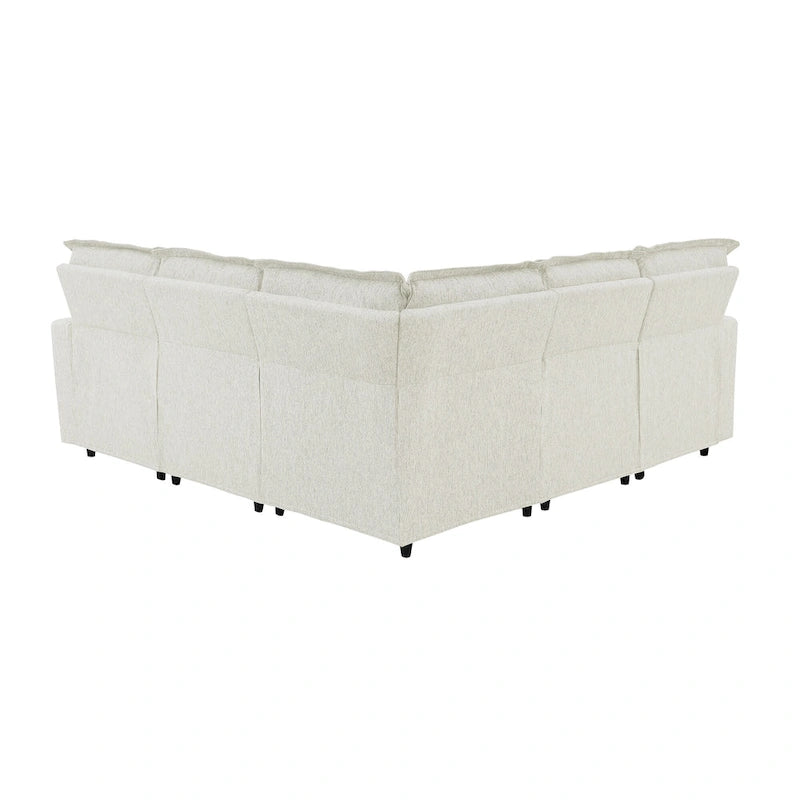 Fauteuil inclinable électrique beige/gris avec port USB et positions infinies, 1 place