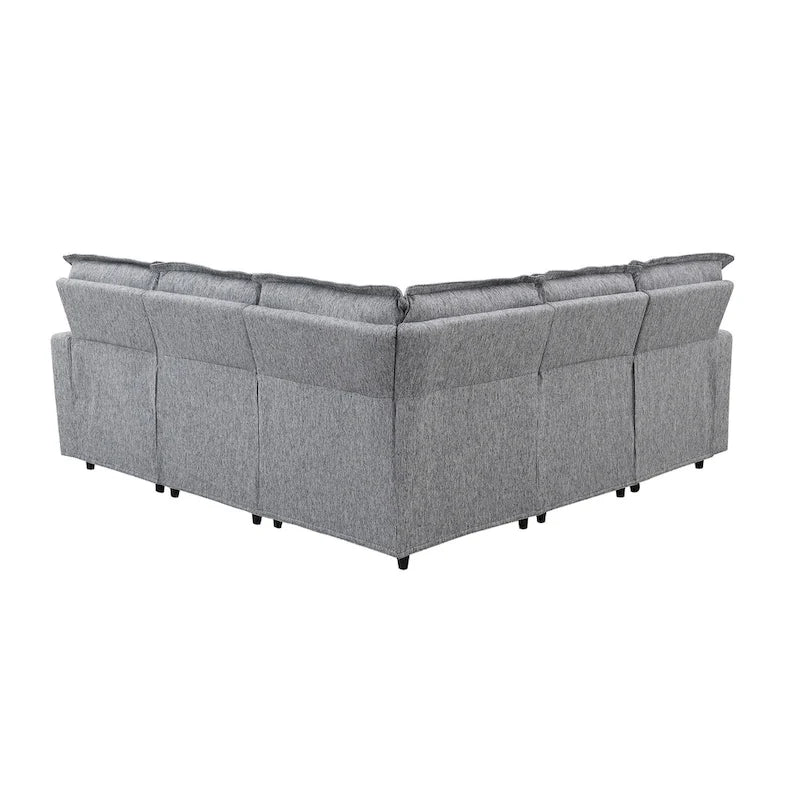 Fauteuil inclinable électrique beige/gris avec port USB et positions infinies, 1 place
