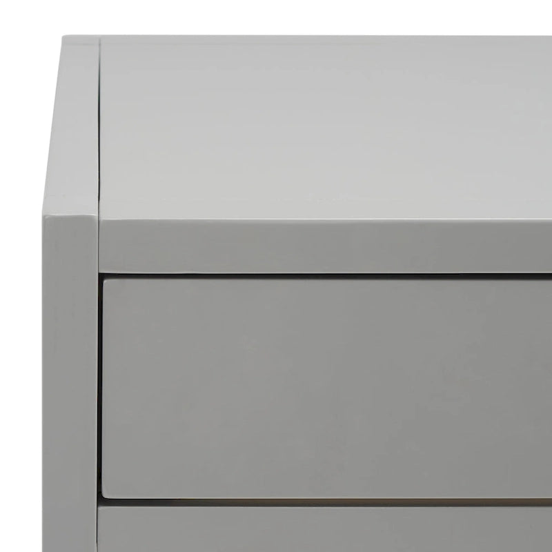 Bureau de travail moderne 2 tiroirs gris/turquoise/blanc antique/bleu marine avec grande surface de travail et grand dégagement pour les jambes, pour 1 personne