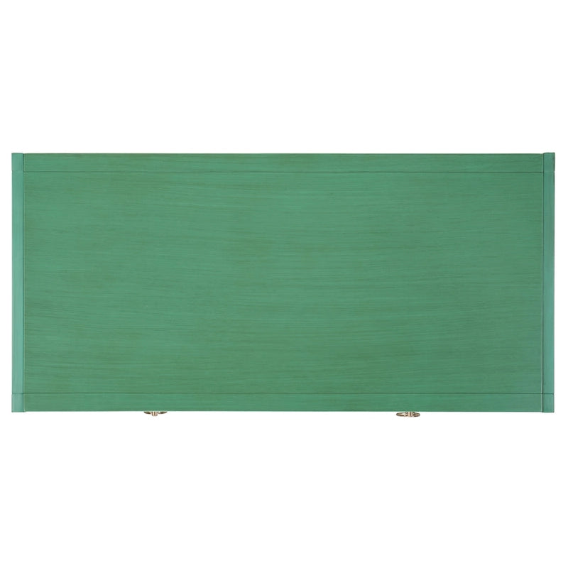 Bureau de travail moderne 2 tiroirs gris/turquoise/blanc antique/bleu marine avec grande surface de travail et grand dégagement pour les jambes, pour 1 personne