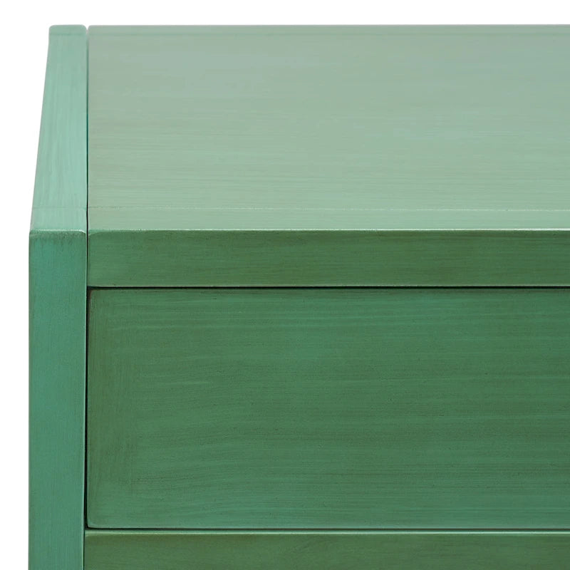 Bureau de travail moderne 2 tiroirs gris/turquoise/blanc antique/bleu marine avec grande surface de travail et grand dégagement pour les jambes, pour 1 personne