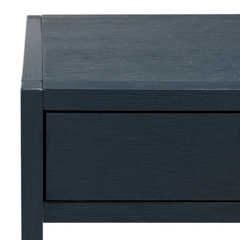 Bureau de travail moderne 2 tiroirs gris/turquoise/blanc antique/bleu marine avec grande surface de travail et grand dégagement pour les jambes, pour 1 personne