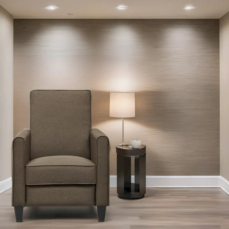 Fauteuil inclinable à pousser avec soutien lombaire en mousse à mémoire de forme et repose-pieds réglable, 1 place, plusieurs coloris