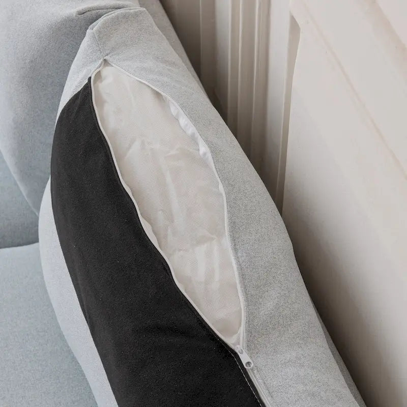 Causeuse moderne en lin avec pieds en métal et mousse haute densité, 2 places, jaune/gris/émeraude/beige