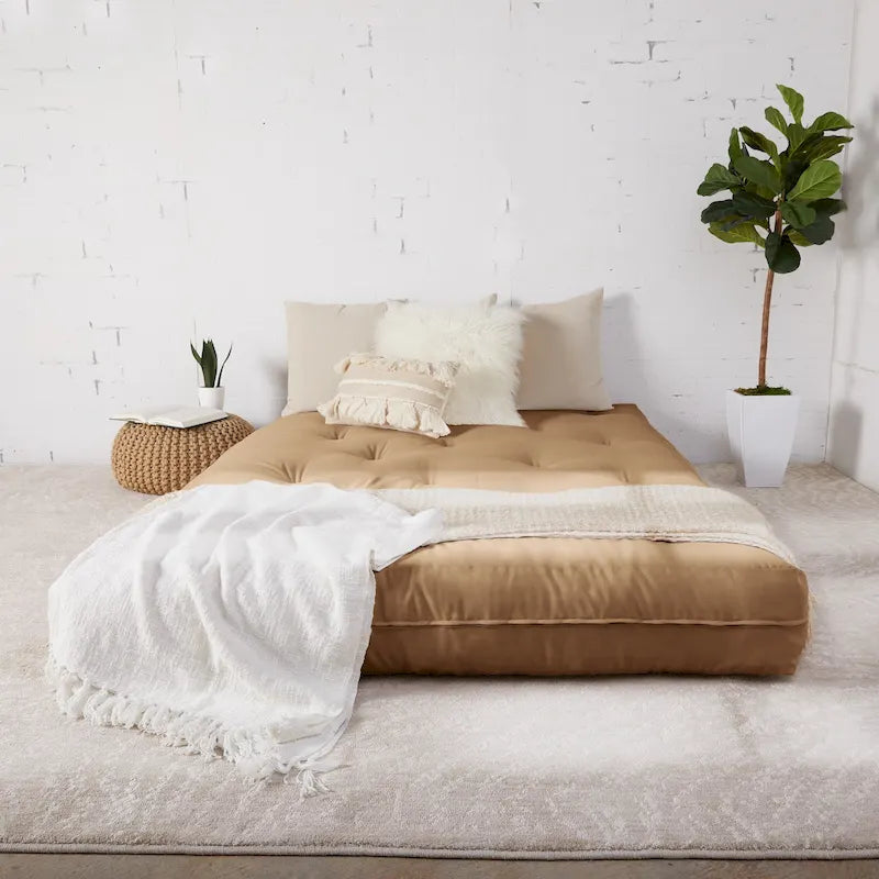 Matelas futon capitonné grand format 6 po, certifié CertiPUR-US, 16 couleurs, matelas seulement