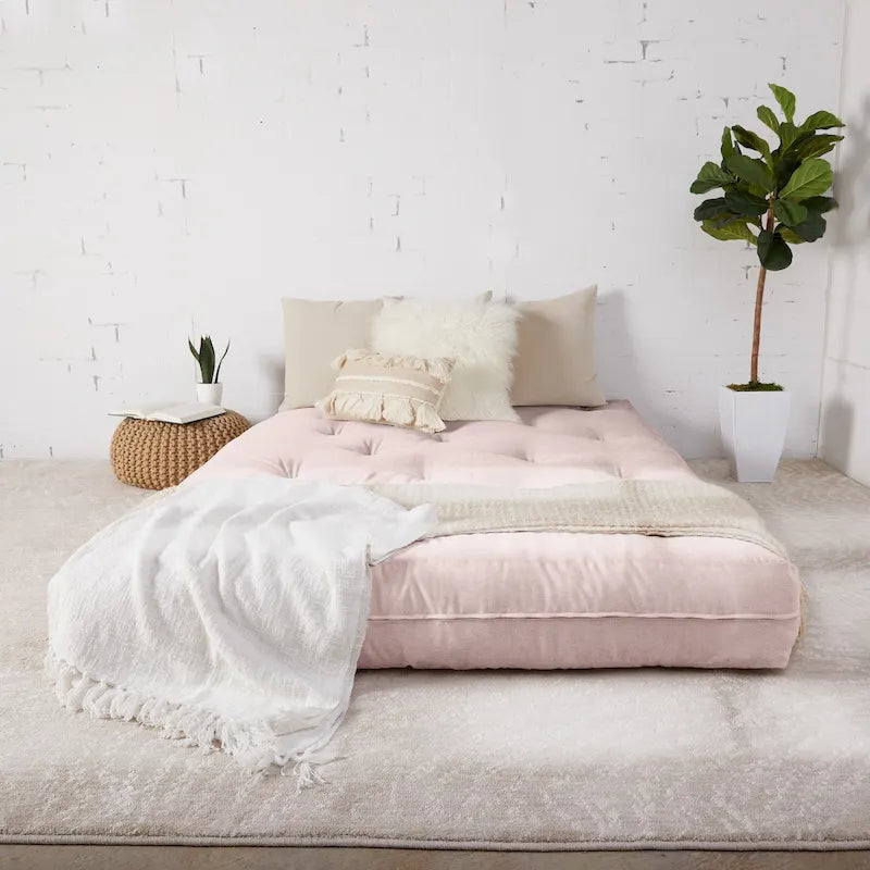 Matelas futon capitonné grand format 6 po, certifié CertiPUR-US, 16 couleurs, matelas seulement