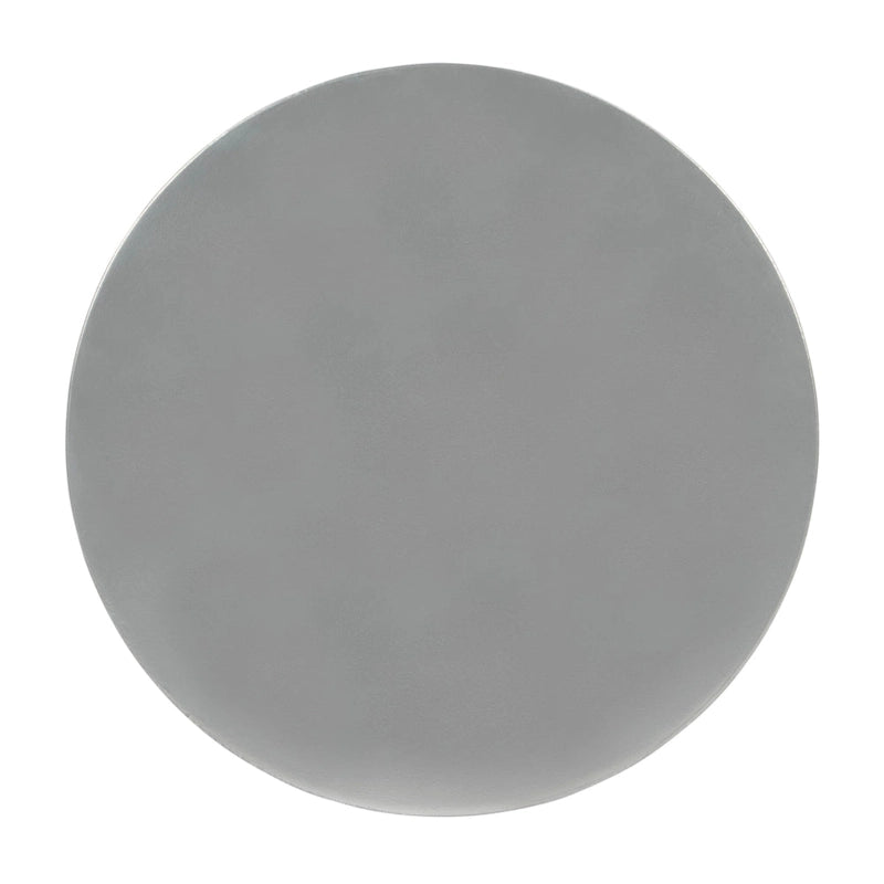Table d'appoint ronde en aluminium argent/bronze/noir avec piédestal au fini vieilli