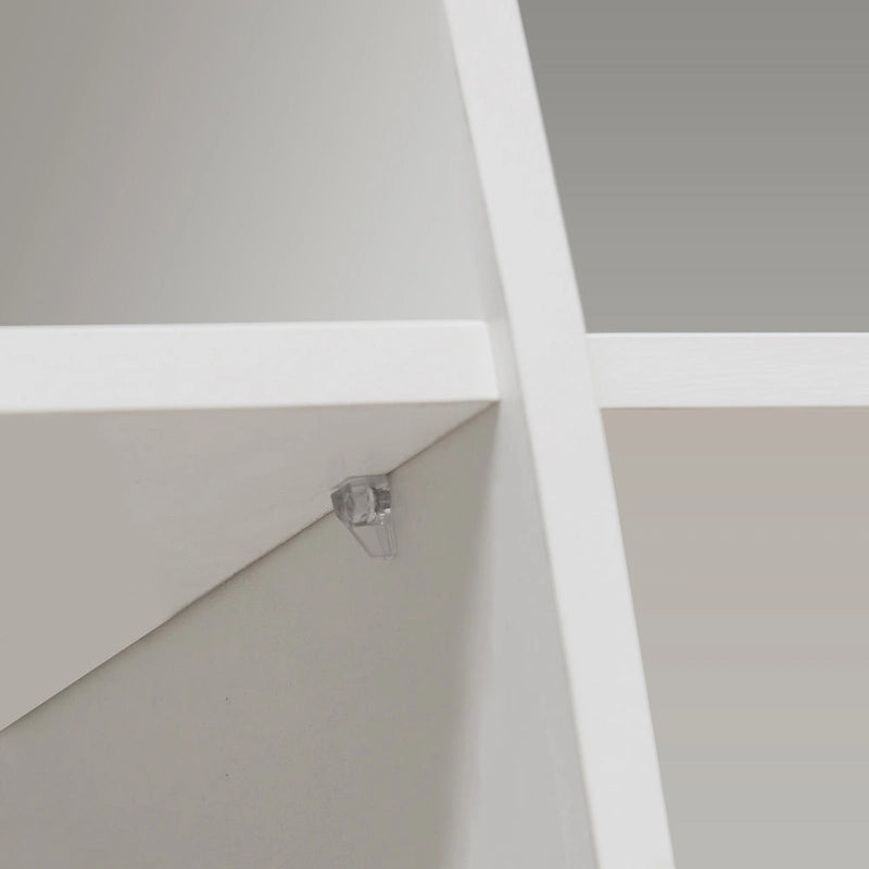 Buffet/Meuble de rangement laqué brillant Blanc/Blanc+Gris/Noir avec 3 portes, casier ouvert et lumières LED (16 couleurs, télécommande)