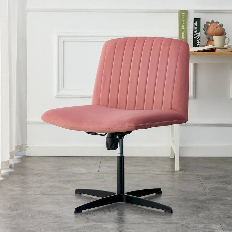 Fauteuil de bureau ergonomique pivotant à 360° en forme de coquille (gris/rose/beige/blanc/bleu) avec hauteur réglable et dossier inclinable, pour 1 personne