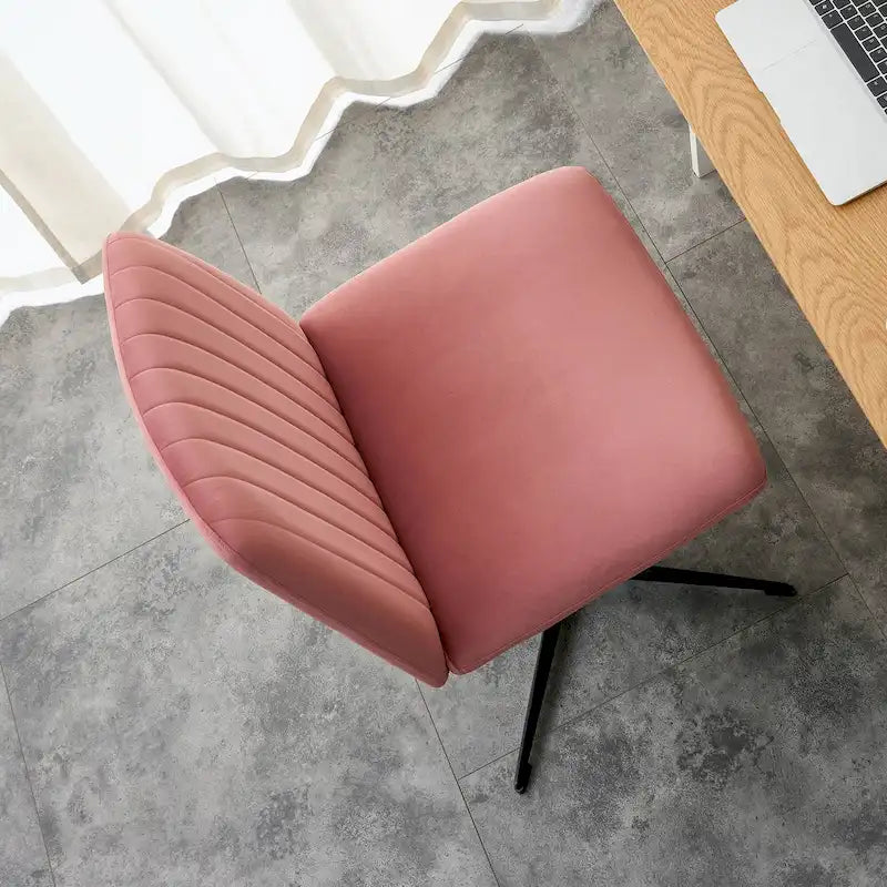 Fauteuil de bureau ergonomique pivotant à 360° en forme de coquille (gris/rose/beige/blanc/bleu) avec hauteur réglable et dossier inclinable, pour 1 personne