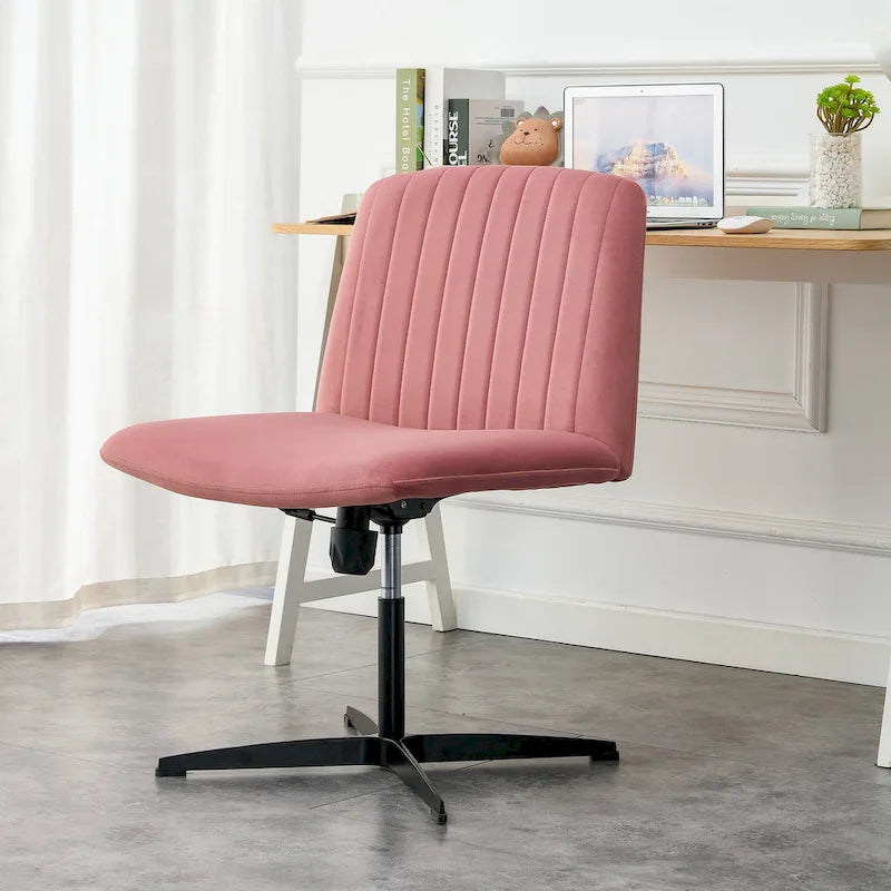 Fauteuil de bureau ergonomique pivotant à 360° en forme de coquille (gris/rose/beige/blanc/bleu) avec hauteur réglable et dossier inclinable, pour 1 personne