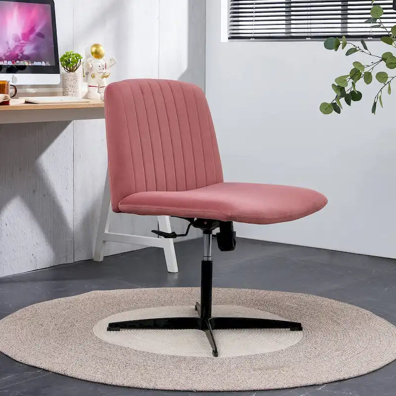 Fauteuil de bureau ergonomique pivotant à 360° en forme de coquille (gris/rose/beige/blanc/bleu) avec hauteur réglable et dossier inclinable, pour 1 personne