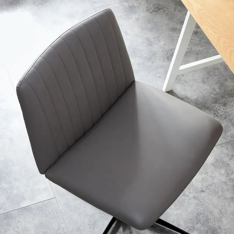 Fauteuil de bureau ergonomique pivotant à 360° en forme de coquille (gris/rose/beige/blanc/bleu) avec hauteur réglable et dossier inclinable, pour 1 personne