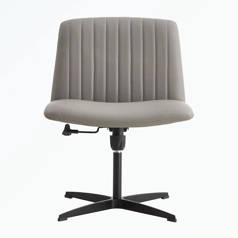 Fauteuil de bureau ergonomique pivotant à 360° en forme de coquille (gris/rose/beige/blanc/bleu) avec hauteur réglable et dossier inclinable, pour 1 personne