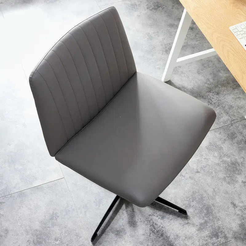 Fauteuil de bureau ergonomique pivotant à 360° en forme de coquille (gris/rose/beige/blanc/bleu) avec hauteur réglable et dossier inclinable, pour 1 personne