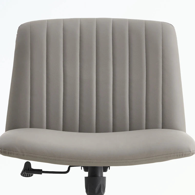Fauteuil de bureau ergonomique pivotant à 360° en forme de coquille (gris/rose/beige/blanc/bleu) avec hauteur réglable et dossier inclinable, pour 1 personne