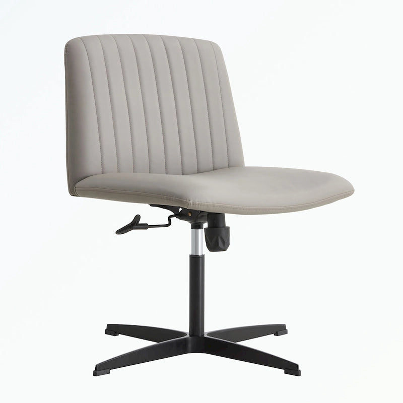 Fauteuil de bureau ergonomique pivotant à 360° en forme de coquille (gris/rose/beige/blanc/bleu) avec hauteur réglable et dossier inclinable, pour 1 personne
