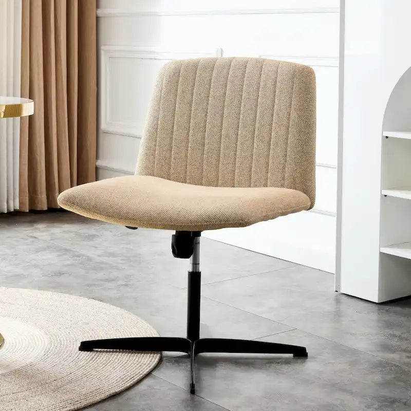 Fauteuil de bureau ergonomique pivotant à 360° en forme de coquille (gris/rose/beige/blanc/bleu) avec hauteur réglable et dossier inclinable, pour 1 personne