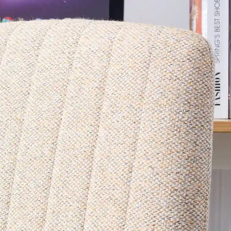 Fauteuil de bureau ergonomique pivotant à 360° en forme de coquille (gris/rose/beige/blanc/bleu) avec hauteur réglable et dossier inclinable, pour 1 personne