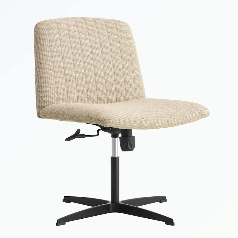 Fauteuil de bureau ergonomique pivotant à 360° en forme de coquille (gris/rose/beige/blanc/bleu) avec hauteur réglable et dossier inclinable, pour 1 personne