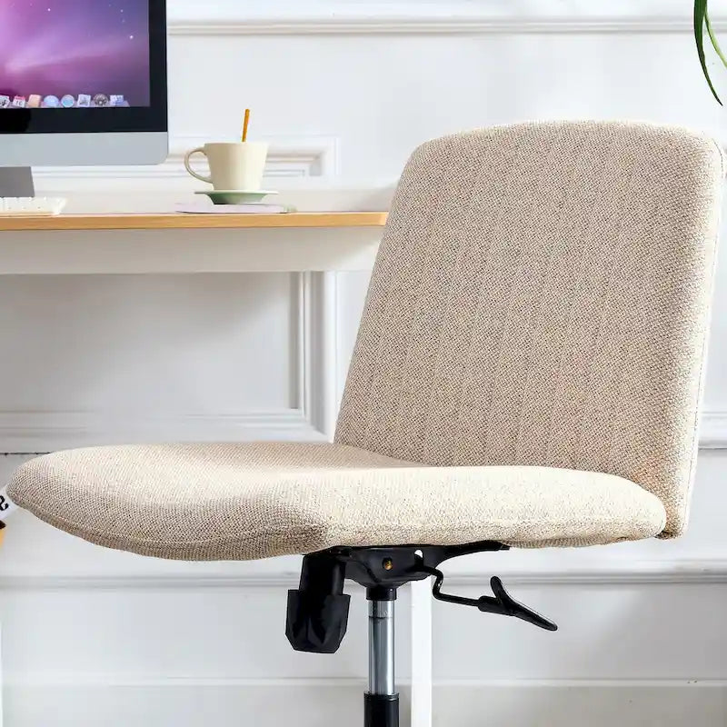 Fauteuil de bureau ergonomique pivotant à 360° en forme de coquille (gris/rose/beige/blanc/bleu) avec hauteur réglable et dossier inclinable, pour 1 personne
