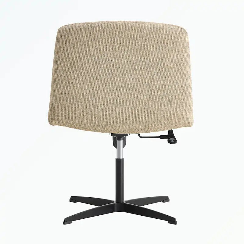 Fauteuil de bureau ergonomique pivotant à 360° en forme de coquille (gris/rose/beige/blanc/bleu) avec hauteur réglable et dossier inclinable, pour 1 personne