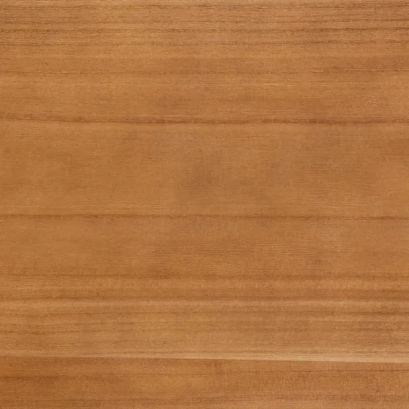 Table d'appoint moderne du milieu du siècle, brun naturel/brun noyer, avec 2 tiroirs en rotin et pieds inclinés