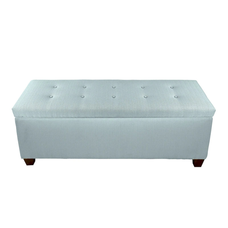 Banc de rangement capitonné en lin avec couvercle hydraulique et pieds en bois expresso, 1-2 places, 4 couleurs