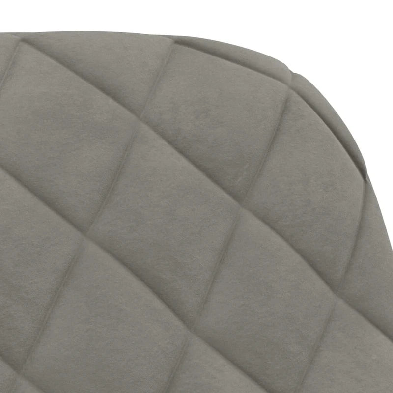 Chaise de salle à manger capitonnée en velours gris clair/gris foncé/crème/noir avec accoudoirs et dossier rembourrés en mousse, lot de 2, pour 2 personnes