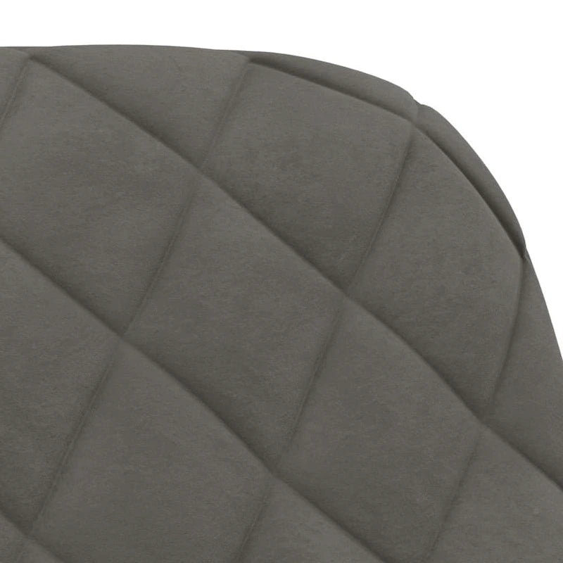 Chaise de salle à manger capitonnée en velours gris clair/gris foncé/crème/noir avec accoudoirs et dossier rembourrés en mousse, lot de 2, pour 2 personnes