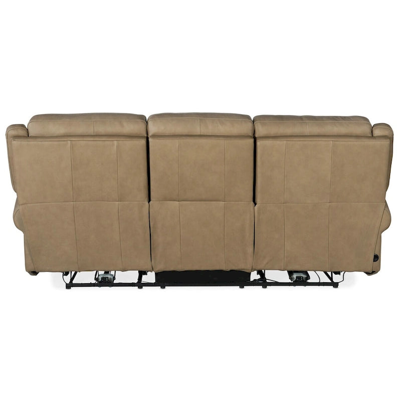 Canapé inclinable électrique en cuir de 226 cm avec gravité zéro, appuie-tête électrique et port USB, 3 places