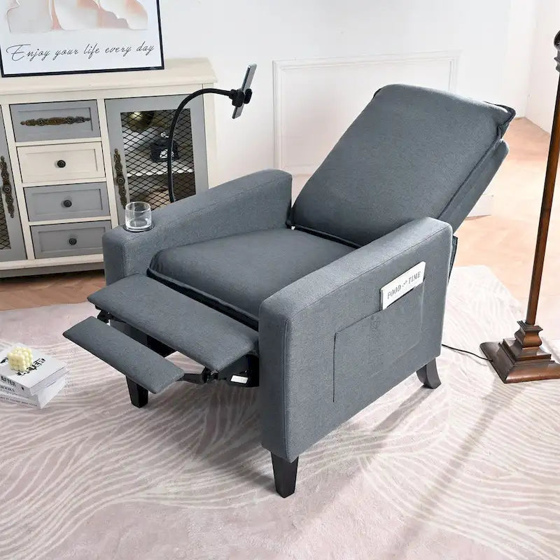 Fauteuil d'appoint en tissu avec pieds en bouleau et coussin en mousse, 1 place, Rouge/Beige/Gris/Jaune