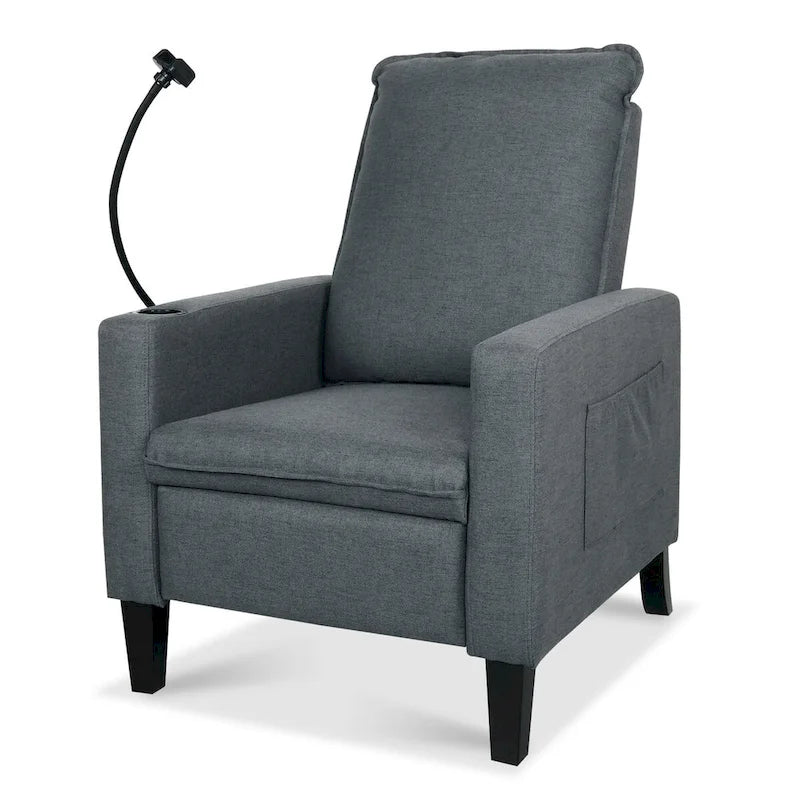 Fauteuil d'appoint en tissu avec pieds en bouleau et coussin en mousse, 1 place, Rouge/Beige/Gris/Jaune