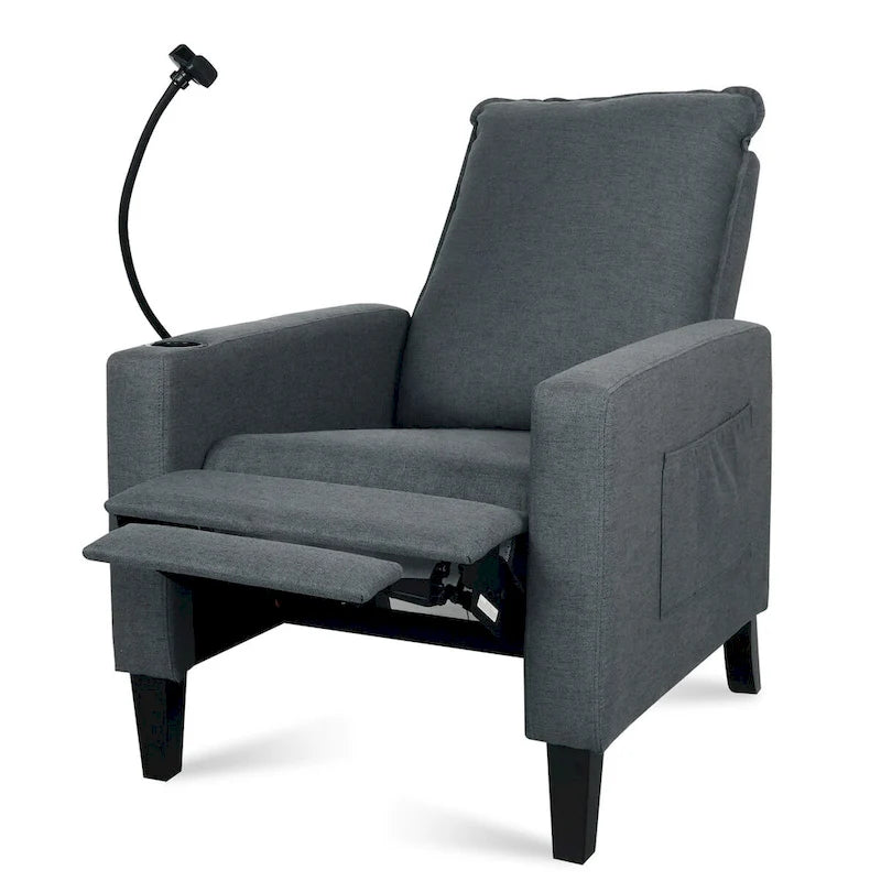 Fauteuil d'appoint en tissu avec pieds en bouleau et coussin en mousse, 1 place, Rouge/Beige/Gris/Jaune