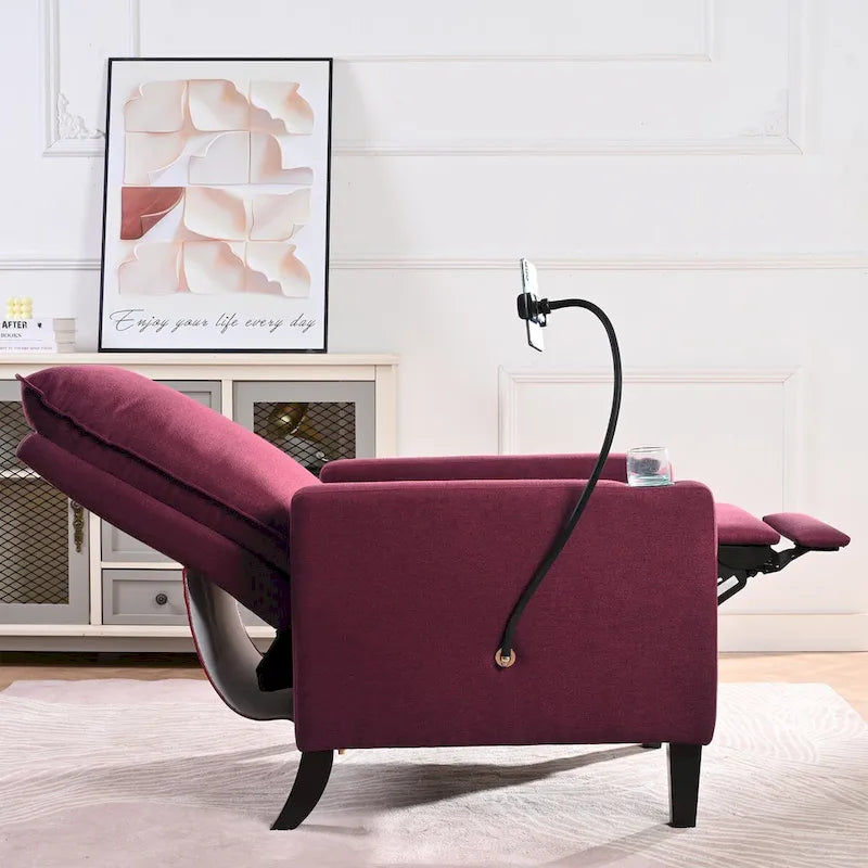 Fauteuil d'appoint en tissu avec pieds en bouleau et coussin en mousse, 1 place, Rouge/Beige/Gris/Jaune