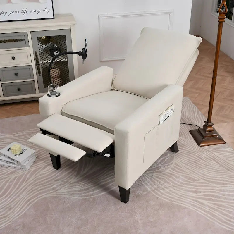 Fauteuil d'appoint en tissu avec pieds en bouleau et coussin en mousse, 1 place, Rouge/Beige/Gris/Jaune