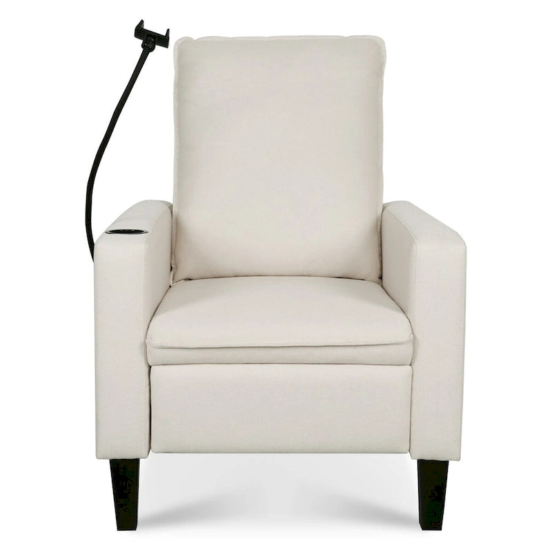 Fauteuil d'appoint en tissu avec pieds en bouleau et coussin en mousse, 1 place, Rouge/Beige/Gris/Jaune
