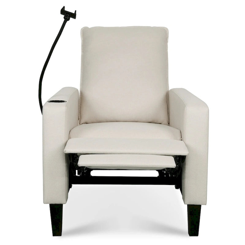 Fauteuil d'appoint en tissu avec pieds en bouleau et coussin en mousse, 1 place, Rouge/Beige/Gris/Jaune