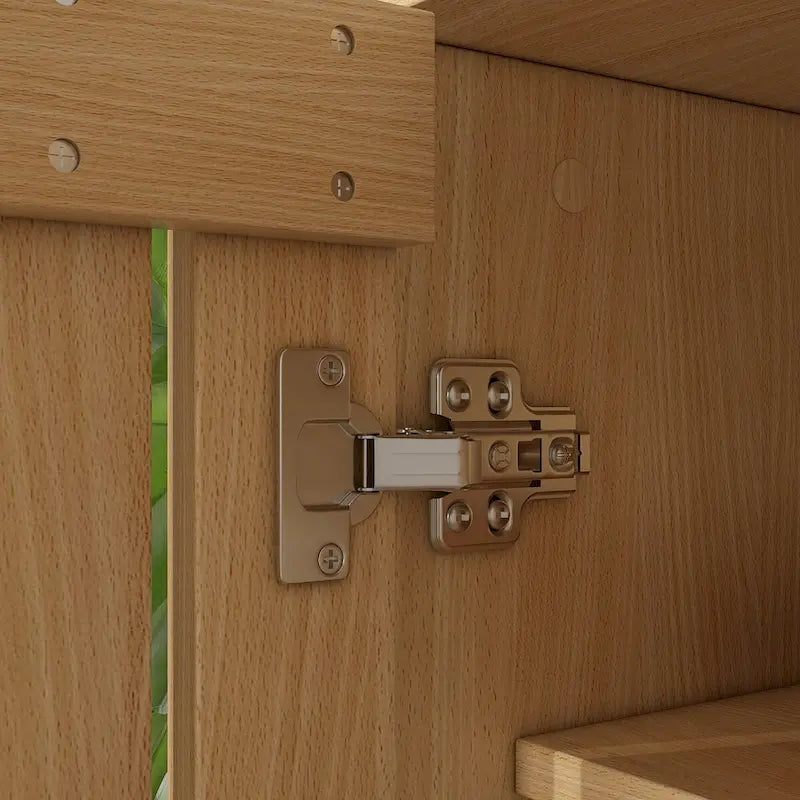 Banc à chaussures d'entrée en bois naturel avec coussin en pied-de-poule et dossier en PU, 1 place