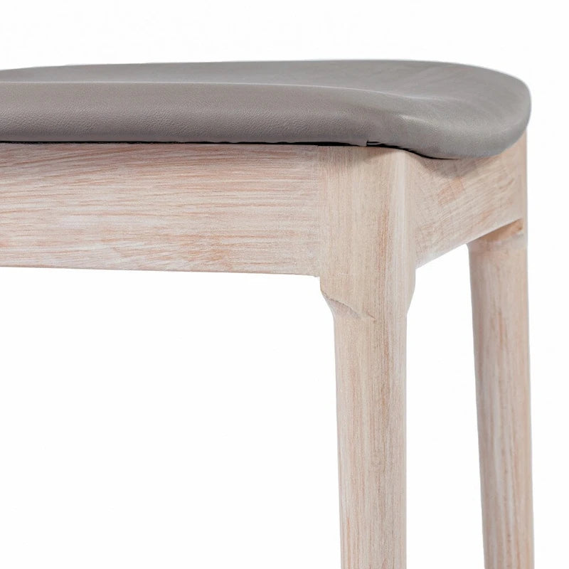 Chaise de salle à manger en hêtre massif marron/blanc antique ou noir avec dossier incurvé à fuseaux et assise rembourrée en vinyle, pour 1 personne