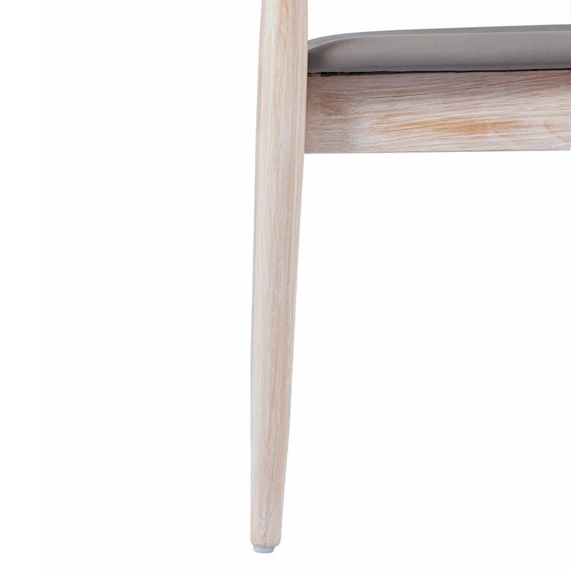 Chaise de salle à manger en hêtre massif marron/blanc antique ou noir avec dossier incurvé à fuseaux et assise rembourrée en vinyle, pour 1 personne