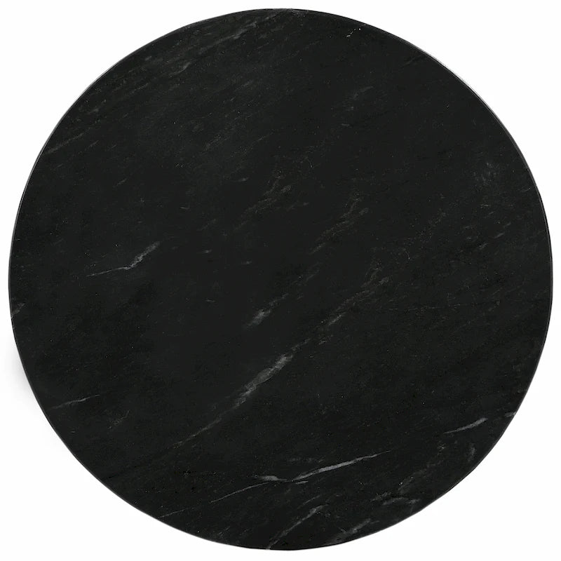 Table d'appoint/Table basse ronde en marbre marron/vert/rouge/blanc/noir