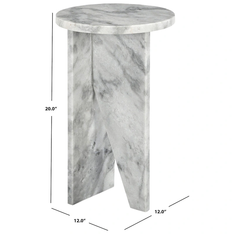 Table d'appoint/Table basse ronde en marbre marron/vert/rouge/blanc/noir