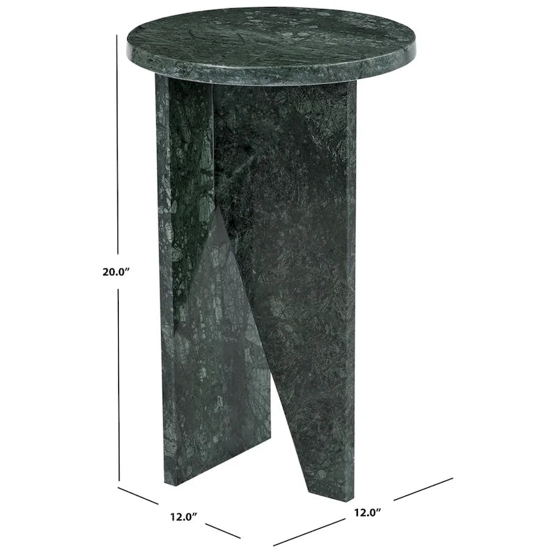 Table d'appoint/Table basse ronde en marbre marron/vert/rouge/blanc/noir
