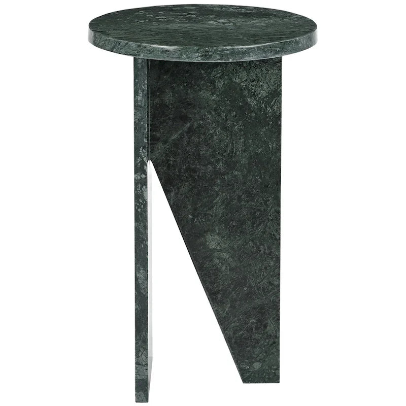 Table d'appoint/Table basse ronde en marbre marron/vert/rouge/blanc/noir