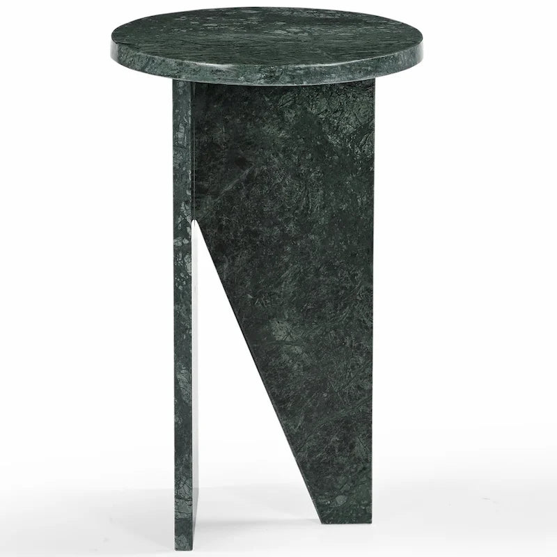 Table d'appoint/Table basse ronde en marbre marron/vert/rouge/blanc/noir