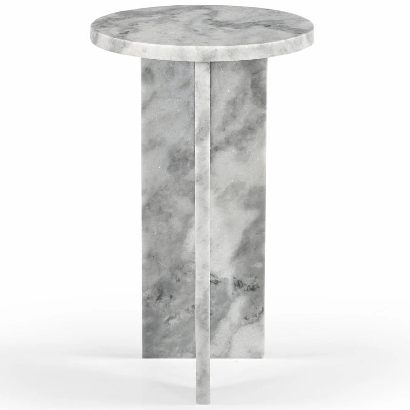 Table d'appoint/Table basse ronde en marbre marron/vert/rouge/blanc/noir