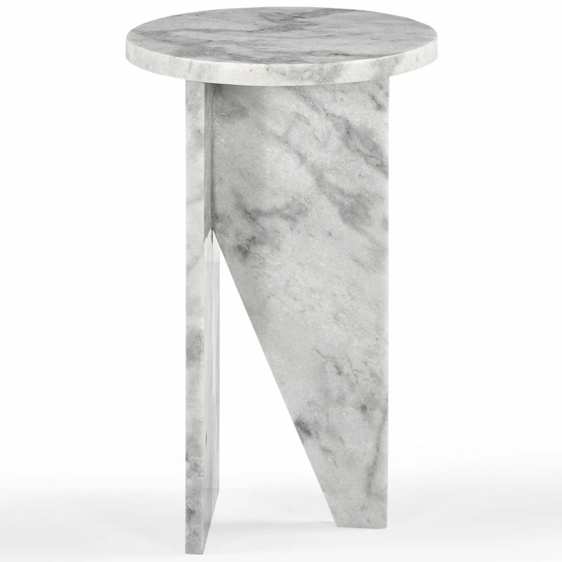 Table d'appoint/Table basse ronde en marbre marron/vert/rouge/blanc/noir