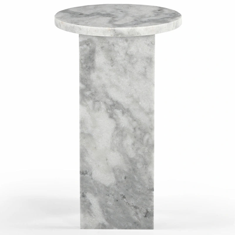 Table d'appoint/Table basse ronde en marbre marron/vert/rouge/blanc/noir