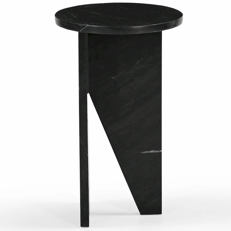 Table d'appoint/Table basse ronde en marbre marron/vert/rouge/blanc/noir